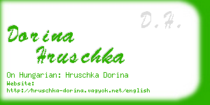 dorina hruschka business card